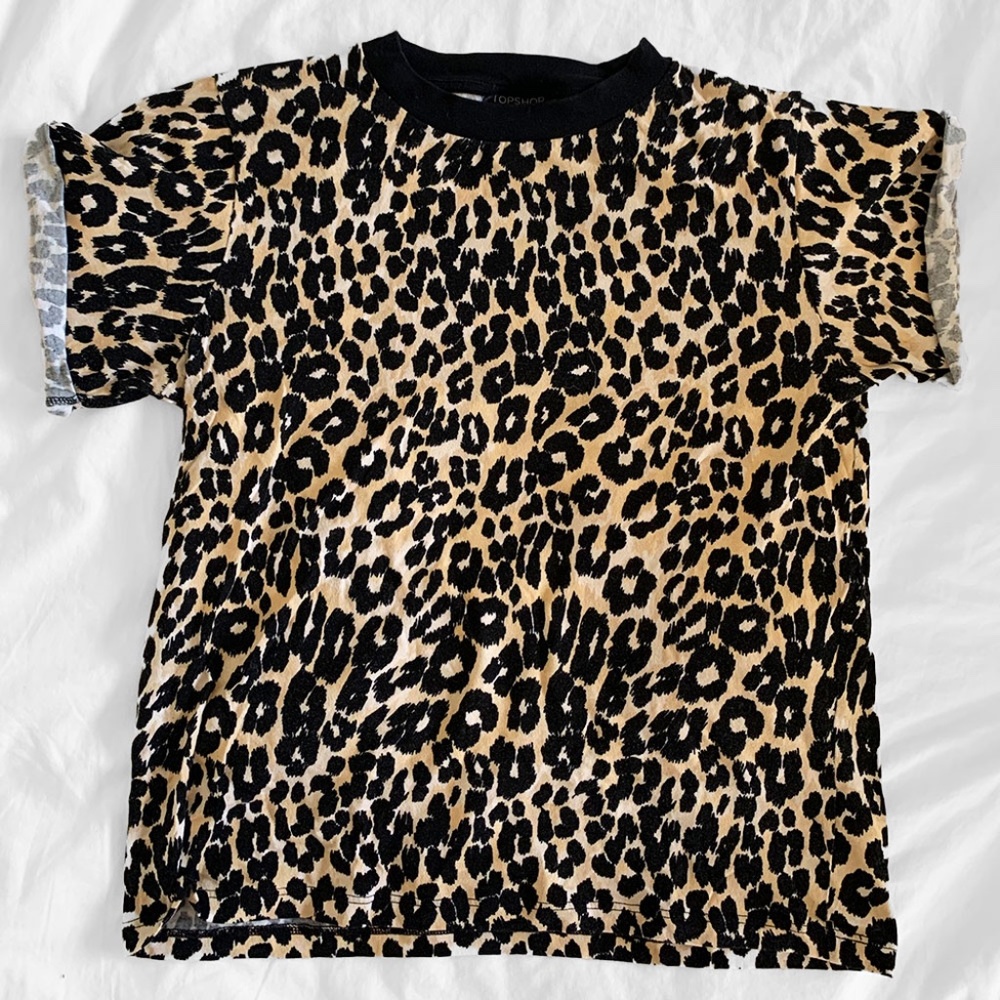 Topshop Leopard Print Tee